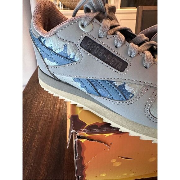 Reebok Classic Leather Ripple Hq6253 Pure Gray Jurassic World unisex sneaker for - Picture 11 of 12